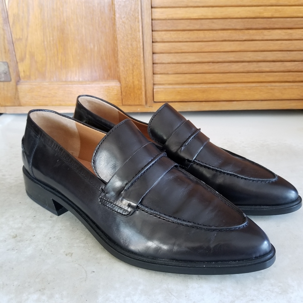 Franco Sarto Black Loafers
